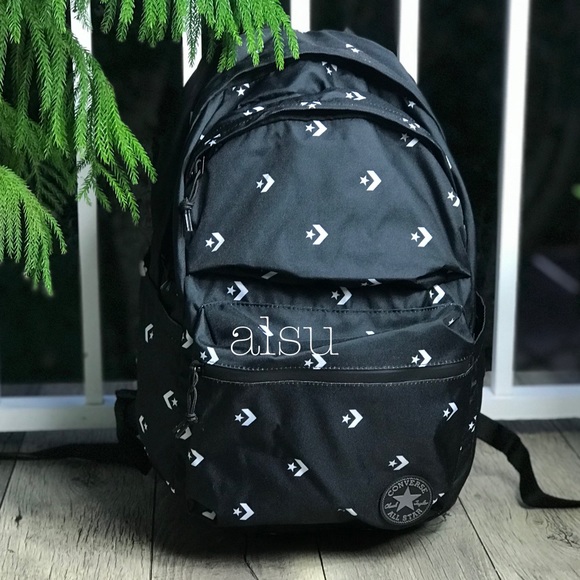 Converse Handbags - NWT Poly Chuck Plus Backpack B/W logo Unisex AUTHE